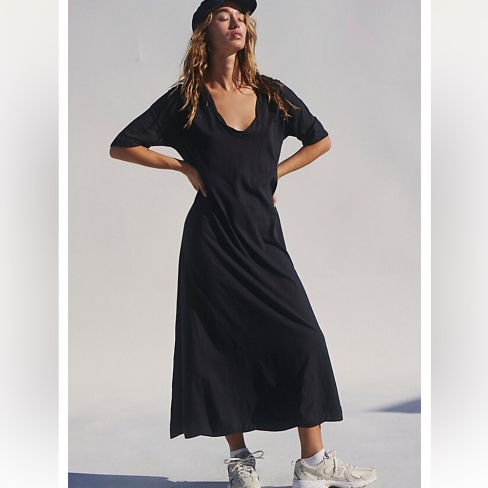 Free People Black Maxi Dress NWOT